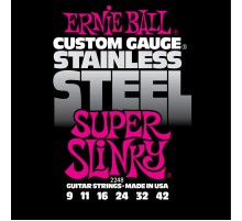 Ernie Ball 2248 струны для эл.гитары Stainless Steel Super Slinky (9-11-16-24w-32-42)