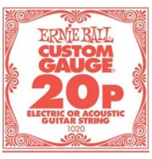 Ernie Ball 1020 струна для электро и акустических гитар. Сталь, калибр .020