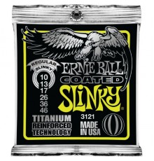 Ernie Ball 3121 струны для эл.гитары Coated Electric Titanium RPS Regular Slinky (10-13-17-26-36-46)