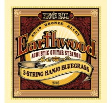 Ernie Ball 2063 струны для 5 стр. банджо Earthwood 80/20 Bronze Bluegrass (9-11-13-20w-9)