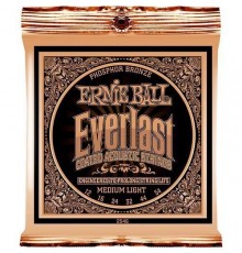 Ernie Ball 2546 струны для акуст.гитары Everlast Phosphor Bronze Medium Light (12-16-24w-32-44-54)