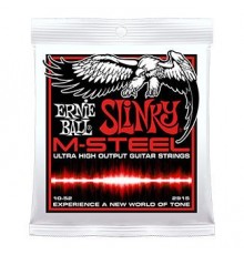 Ernie Ball 2915 струны для эл.гитары M-STEEL Skinny Top Heavy Bottom (10-13-17-30-42-52)
