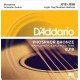 D'Addario EJ19 Phosphor Bronze Комплект струн для акустической гитары, ф/б, Bluegrass, 12-56