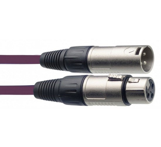 Stagg SMC10 CPP микрофонный шнур, xlr-xlr, длина 10 метров, цвет фиолетовый