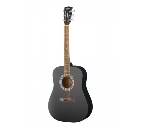 Cort AD810 BKS акустическая гитара, корпус дредноут, цвет черный матовый