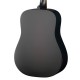 Cort AD810 BKS акустическая гитара, корпус дредноут, цвет черный матовый