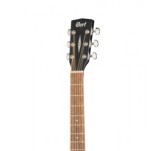 Cort AD810 BKS акустическая гитара, корпус дредноут, цвет черный матовый
