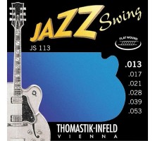 Thomastik JS113 Jazz Swing Комплект струн для акустической гитары, Medium, сталь/никель, 13-53