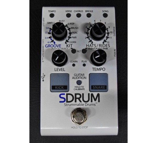 DigiTech SDRUM Strummable Drums гитарная педаль, эмулятор барабанной установки/аккомпаниатор
