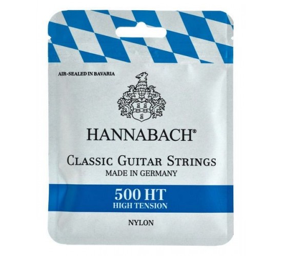 Hannabach 500HT комплект струн для классической гитары, посеребренная медь, сильное натяжение