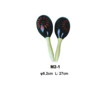 Fleet M2-1 Деревянные маракасы на ручке, диаметр 8.2cм, длина 27см