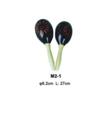 Fleet M2-1 Деревянные маракасы на ручке, диаметр 8.2cм, длина 27см