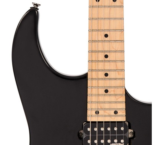 Vintage V6M24BK электрогитара, HH, Tremolo Wilkinsion, цвет черный