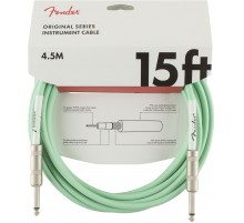 Fender 15 Original Instr. Cable SFG Surf Green инструментальный кабель, зеленый, длина 4.5м