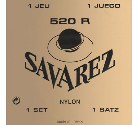 Savarez 520R Carte Rouge Комплект струн для классической гитары, посеребренные, норм.натяжение
