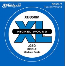 D'Addario XB050M Nickel Wound Отдельная струна для бас-гитары, никелированная, 050