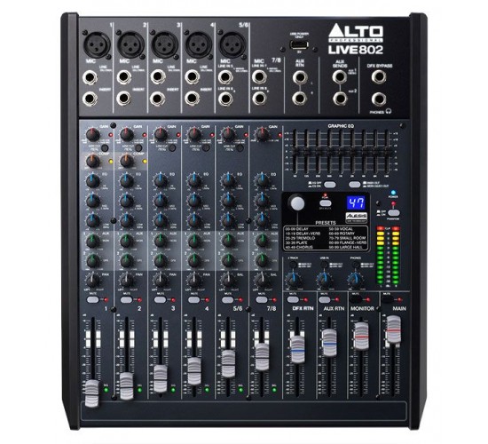 Alto Live 802 микшерный пульт