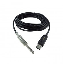 Behringer GUITAR2USB гитарный USB-аудиоинтерфейс (кабель), 44.1кГц и 48 кГц, длина 5 м.