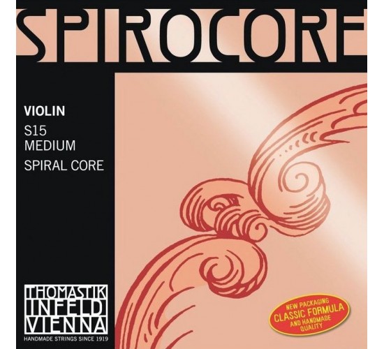 Thomastik S15 Spirocore Комплект струн для скрипки размером 4/4, среднее натяжение