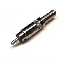Shnoor SRCM-Seco-B Разъем на кабель RCA male, черное кольцо