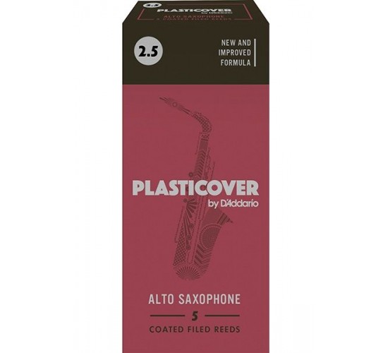 Rico RRP05ASX250 Plasticover Трости для саксофона альт, размер 2.5, 5шт в упаковке