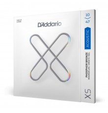 D'Addario XSAPB1047-12 XS Комплект струн для 12-струнной акустической гитары, фосф.бронза, 10-47
