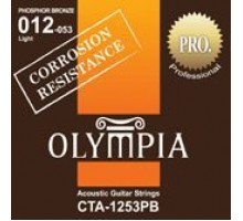 Olympia CTA1253PB струны для акустической гитары с устойчивостью к коррозии, фосфорная бронза (12-53