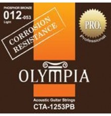 Olympia CTA1253PB струны для акустической гитары с устойчивостью к коррозии, фосфорная бронза (12-53