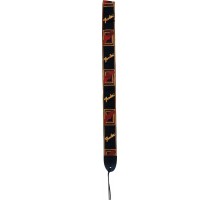 Fender 2` Monogrammed Black/Yellow/Red Logo ремень для гитары
