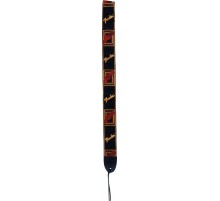 Fender 2` Monogrammed Black/Yellow/Red Logo ремень для гитары