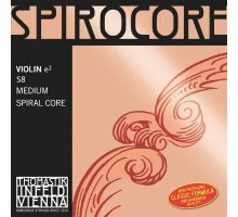Thomastik S8 Spirocore Отдельная струна Е/Ми для скрипки, размером 4/4, среднее натяжение