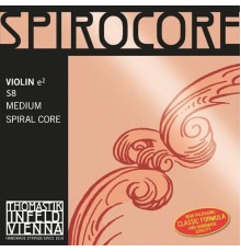 Thomastik S8 Spirocore Отдельная струна Е/Ми для скрипки, размером 4/4, среднее натяжение