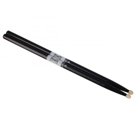 Leonty LB5BW 5B Барабанные палочки, граб, деревянный наконечник, черные