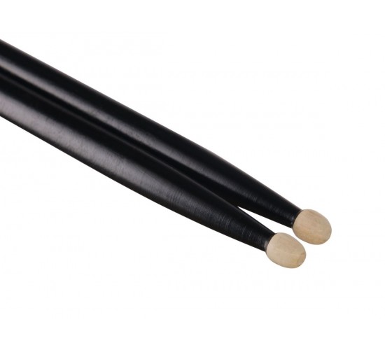 Leonty LB5BW 5B Барабанные палочки, граб, деревянный наконечник, черные