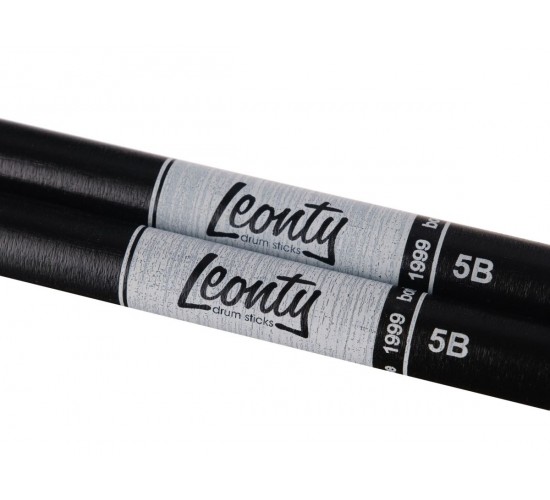 Leonty LB5BW 5B Барабанные палочки, граб, деревянный наконечник, черные