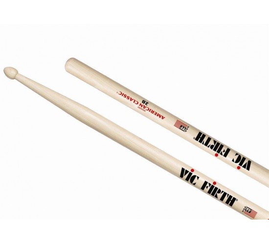 Vic Firth 2B барабанные палочки с деревянным наконечником, орех