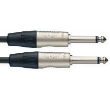Stagg NPC030R гитарный патч шнур, jack-jack, 30 см.