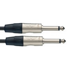 Stagg NPC030R гитарный патч шнур, jack-jack, 30 см.
