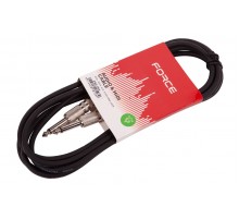 Force FGC-14/3 (FGC-14/3/BK) шнур гитарный Jack1/4"(M) - Jack1/4(M) (3мх6мм), цвет - черный