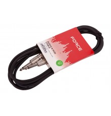 Force FGC-14/3 (FGC-14/3/BK) шнур гитарный Jack1/4"(M) - Jack1/4(M) (3мх6мм), цвет - черный