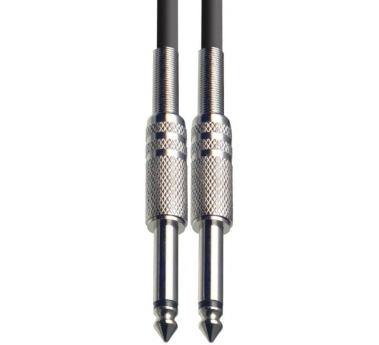 Force FGC-14/3 (FGC-14/3/BK) шнур гитарный Jack1/4"(M) - Jack1/4(M) (3мх6мм), цвет - черный