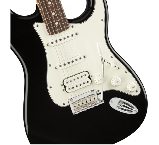 Fender Player Stratocaster HSS PF Black электрогитара, цвет черный, Мексика