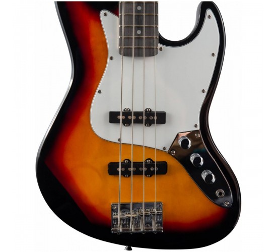 Terris TJB-46 SB бас-гитара jazz bass, цвет санберст