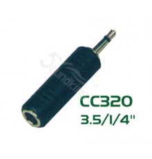 Soundking CC320 Переходник (разъем переходной) 3,5мм, моно, штекер - 6,35мм, моно, гнездо