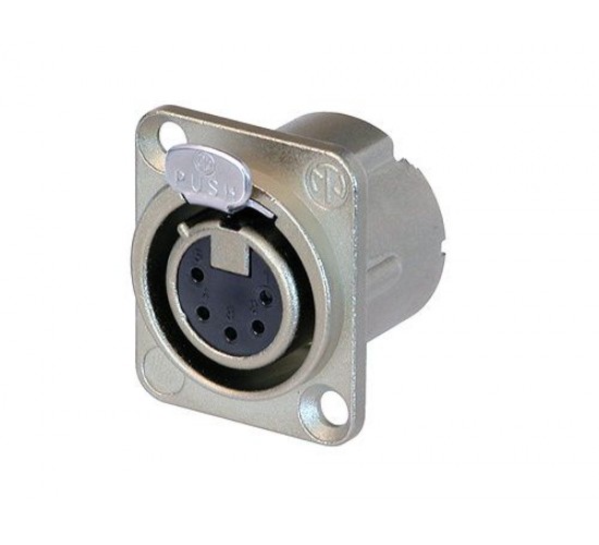 Neutrik NC5FD-LX панельный разъем XLR female 5 контактов