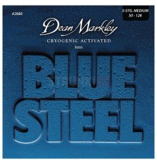 Dean Markley DM2680A Blue Steel NPS Комплект струн для 5-струнной бас-гитары, никелированные,50-128