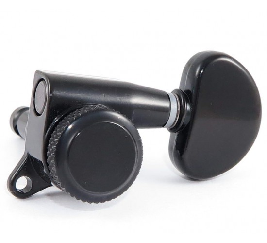 HC tuner LC721-D02 колки гитарные локовые 3+3, черные