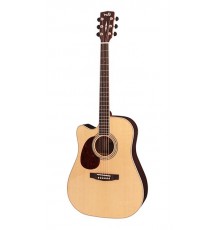 Cort MR710F-LH-NS MR Series Электро-акустическая гитара леворукая, с вырезом, цвет натуральный