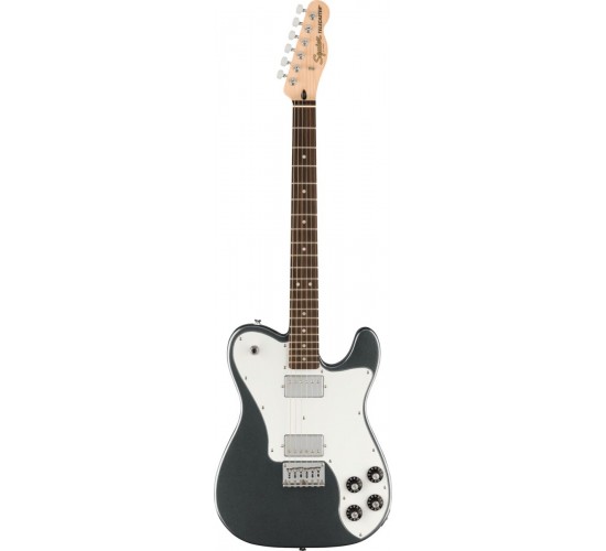 Fender Squier Affinity 2021 Telecaster Deluxe LRL Charcoal Frost Metallic электрогитара, цвет серый металлик
