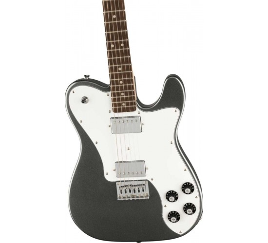 Fender Squier Affinity 2021 Telecaster Deluxe LRL Charcoal Frost Metallic электрогитара, цвет серый металлик